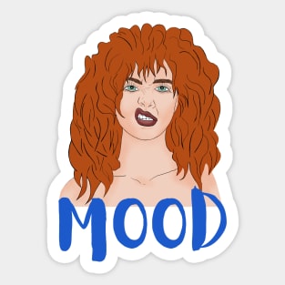 Mood. Red-haired girl Sticker